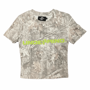 Ladies Logo Cracked Print Crop Top